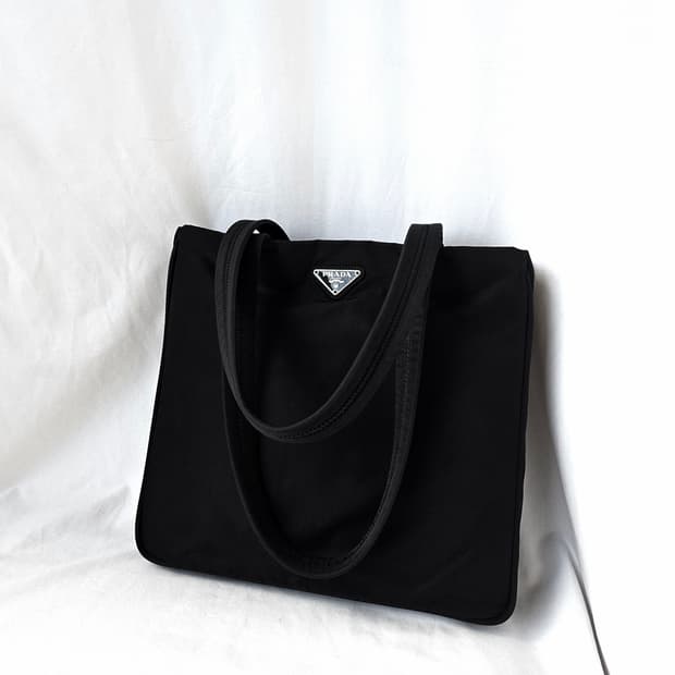 [정품 PRADA] 프라다 직사각 나일론 숄더백 쇼퍼백
