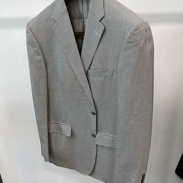 105) 베르사체 컬렉션 잔체크 블레이져 