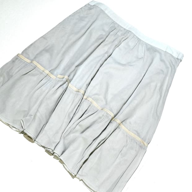 Miu miu 07SS double pleats skirt