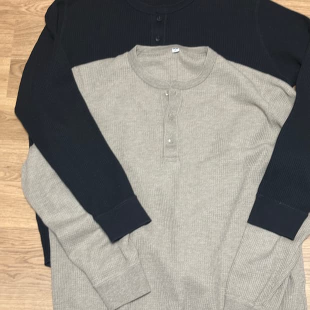 유니클로 헨리넥 와플 일괄