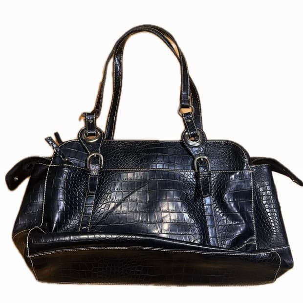 악어가죽 st 빈티지 숄더 백 