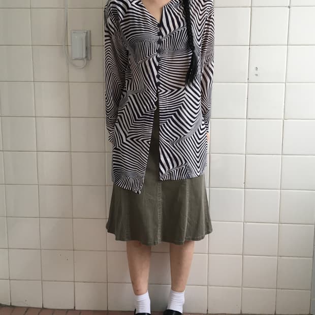 Pattern point blouse