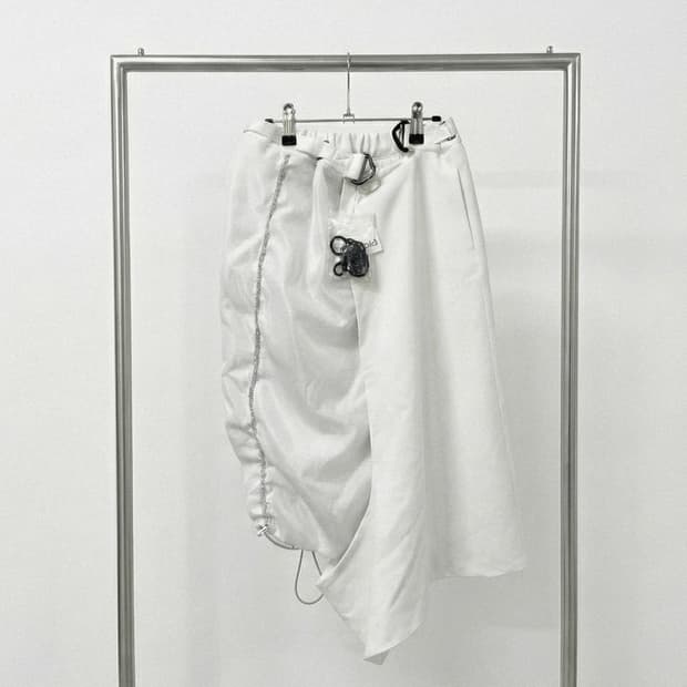 [shiisaid] 투피스 스커트 화이트