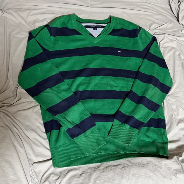 타미힐피거니트 타미니트 그린 타미빈티지