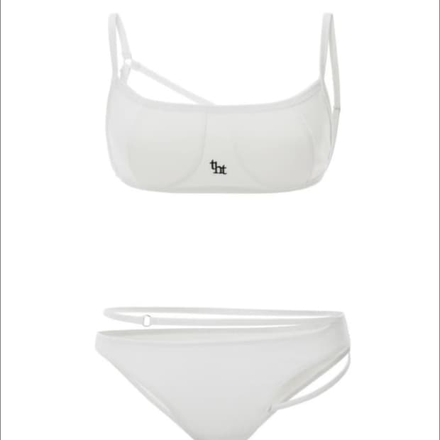 쓰리타임즈 tht strap bikini 비키니 수영복 화이트