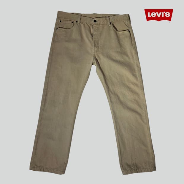 [W36L30]리바이스 501 브라운 데님팬츠