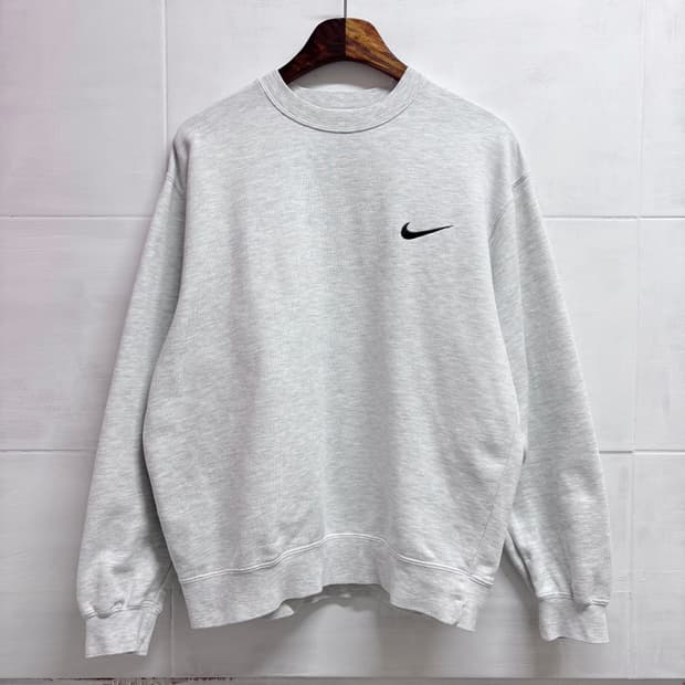 90's nike 나이키 스우시 멜란지 스웻 맨투맨 L