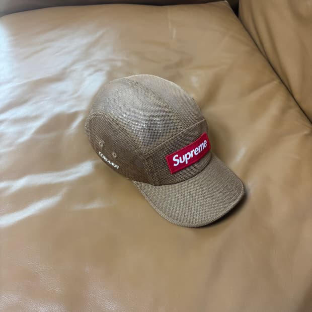 Supreme 슈프림 23ss 코듀라 메쉬 샌드 캠프캡 모자 (Sand)