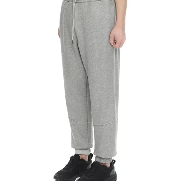 Iise 이세 스웨트 팬츠 XL 조거 팬츠 그레이 멜란지