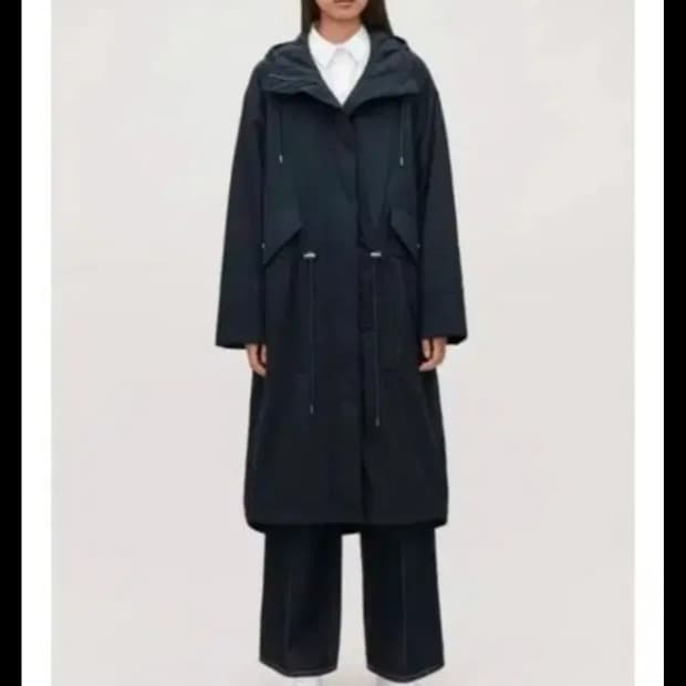 COS 코스 후드 롱 자켓