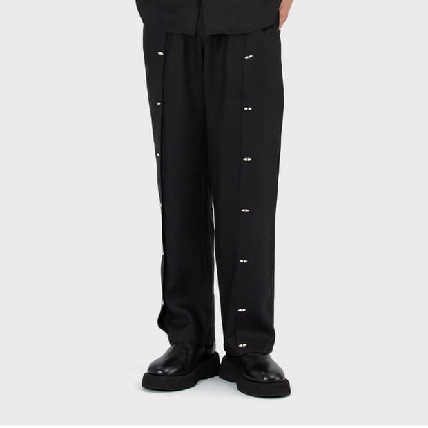 더팩 몬타디토 리넨 팬츠 블랙