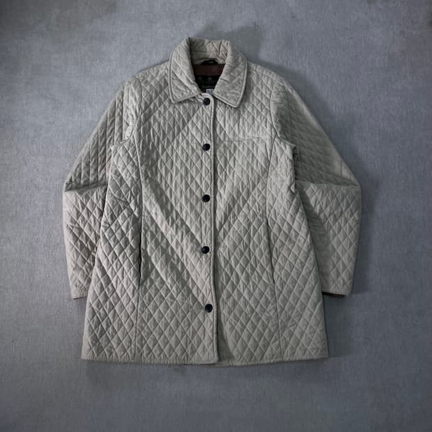 W 95 바버 퀄팅 버튼 자켓