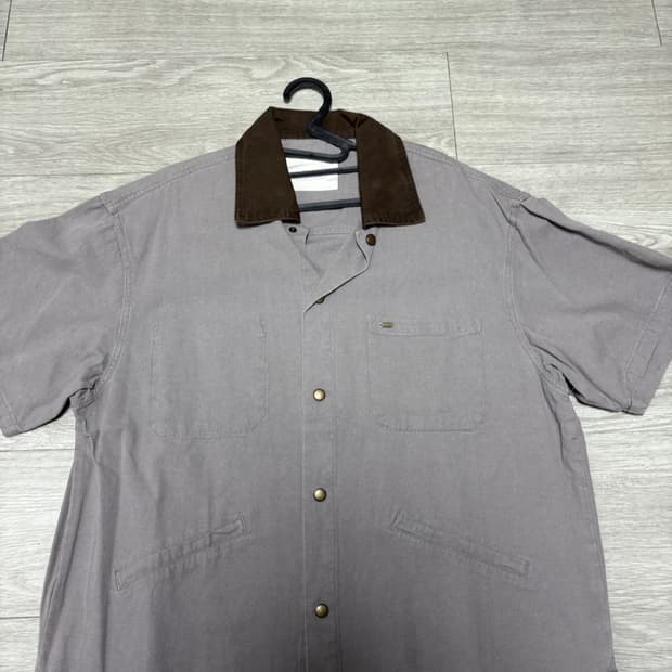 라퍼지스토어 1955 워크 하프 셔츠 차콜 그레이 L