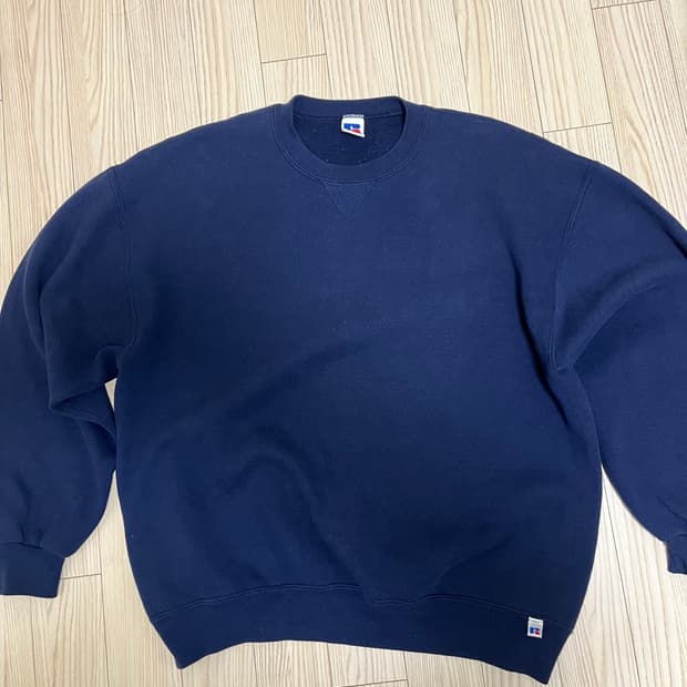 90s 러셀 애슬레틱 네이비 맨투맨 XL