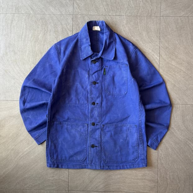 90년대 빈티지 프랑스 생산 프렌치 워크 트윌코튼 자켓