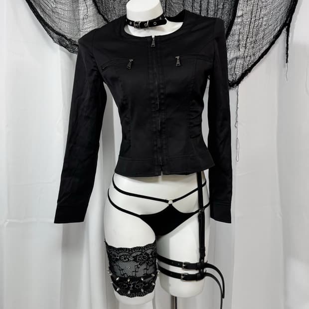 black jacket