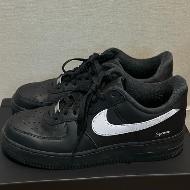 나이키 x 슈프림 에어포스 1 로우 블랙
