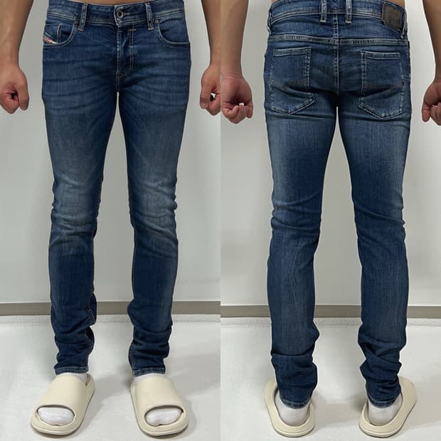 디젤 슬린커 워싱 데님 팬츠 SLIM-SKINNY