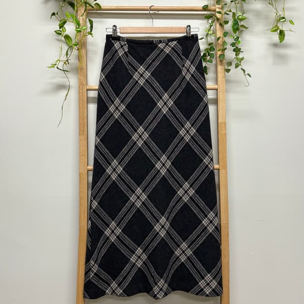 JPN/ 울스커트 모리룩울스커트 겨울롱스커트 빈티지롱스커트 체크롱스커트