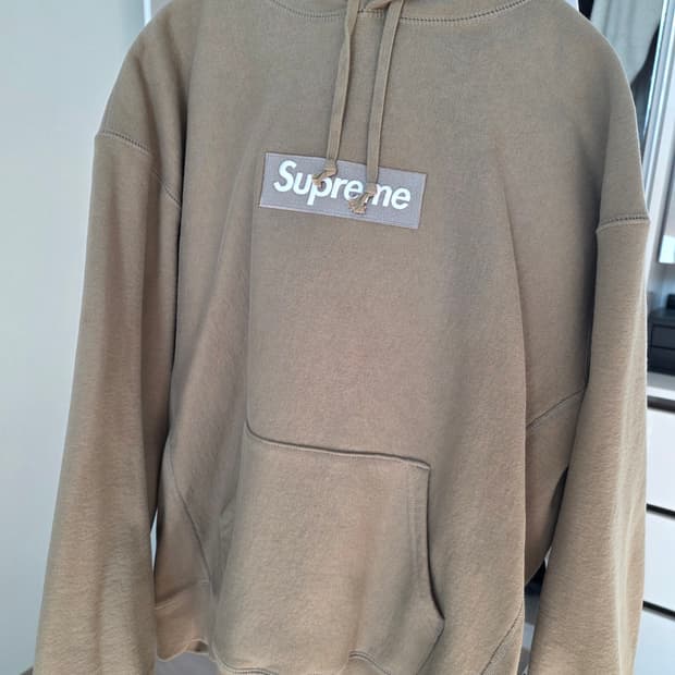 슈프림 박스로고 23fw 다크샌드