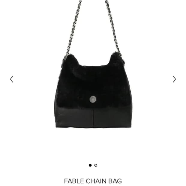 (택달림) 미닛뮤트 fable chain bag 체인백 블랙