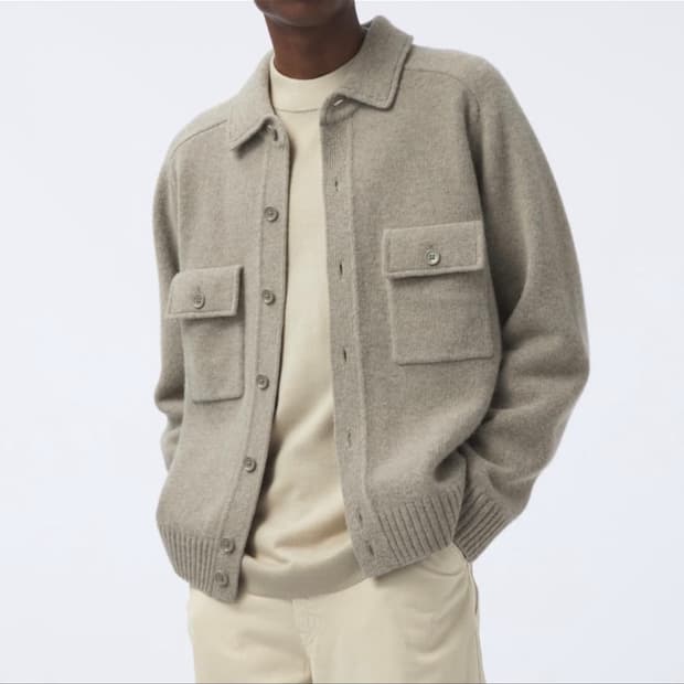 (구매)유니클로u 램스울 니트 가디건xl