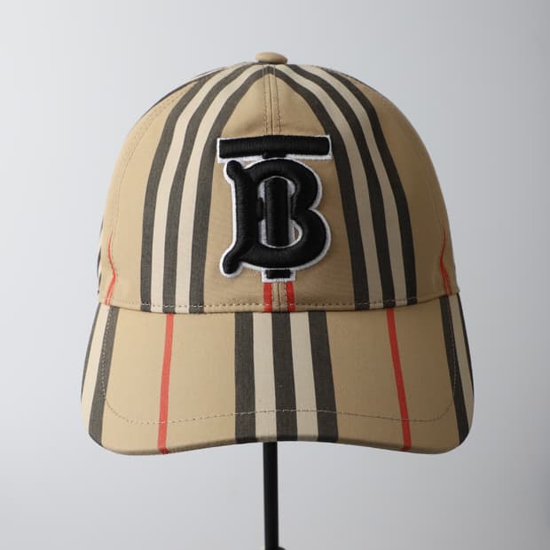 S / Burberry 버버리 TB 모노그램 모티프 빈티지 체크 볼캡
