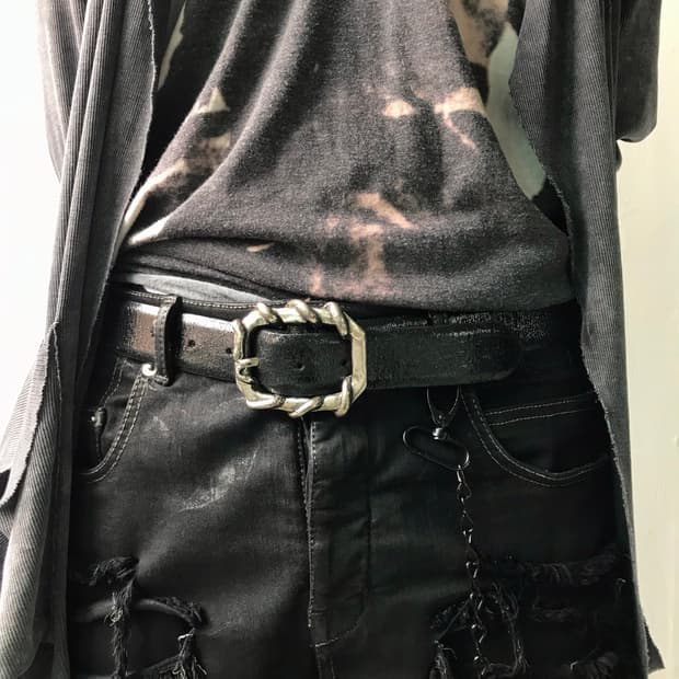 로베르토 카발리 00s 벨트 핸드메이드 실버 버클