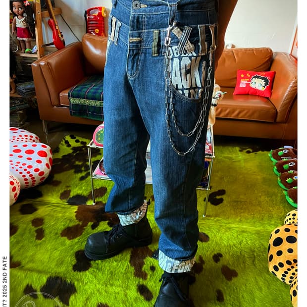 90-00s Jpn Vintage Double Waist Denim