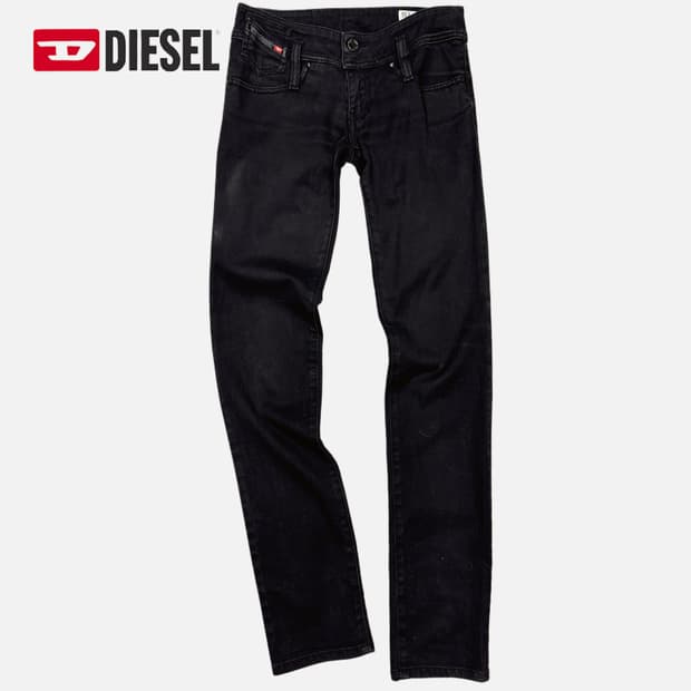 DIESEL low-rise black slim jean