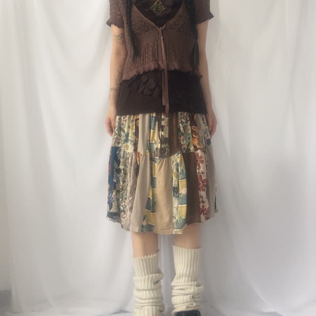 Crochet knit cardigan