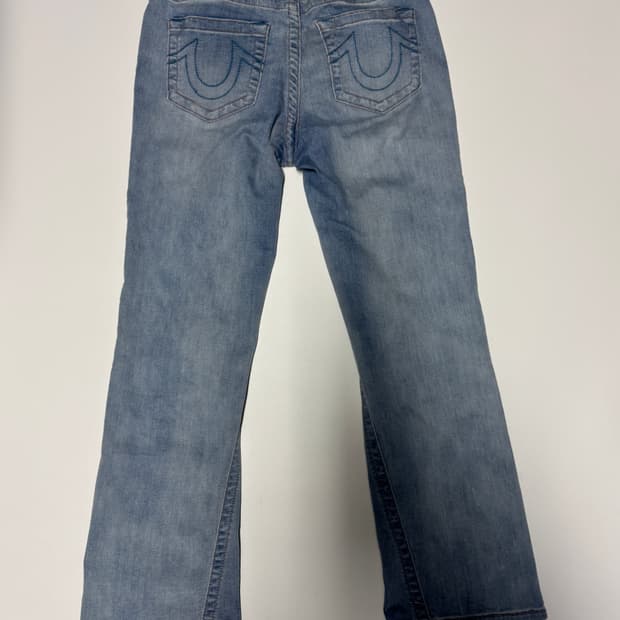 여성 트루릴리전 월드투어 스판 세미 부츠컷 데님팬츠 29.9인치