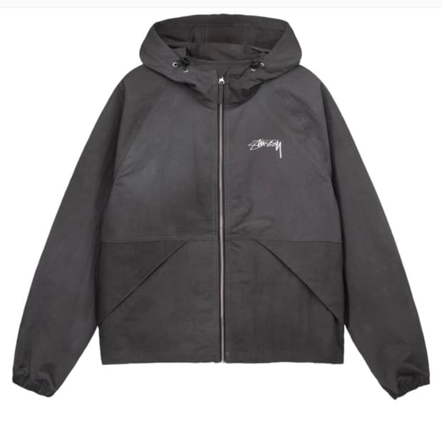스투시 웨이브 다이 쉘 자켓 블랙 s (115647)