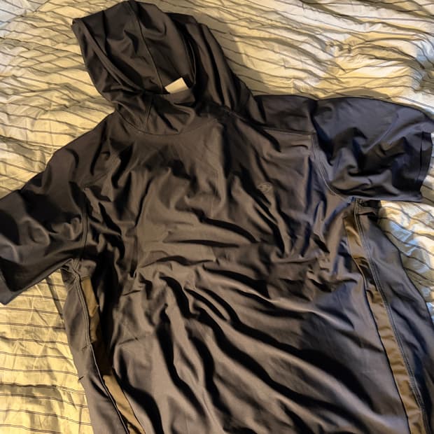 산산기어 후드 반팔티 블루 3 size