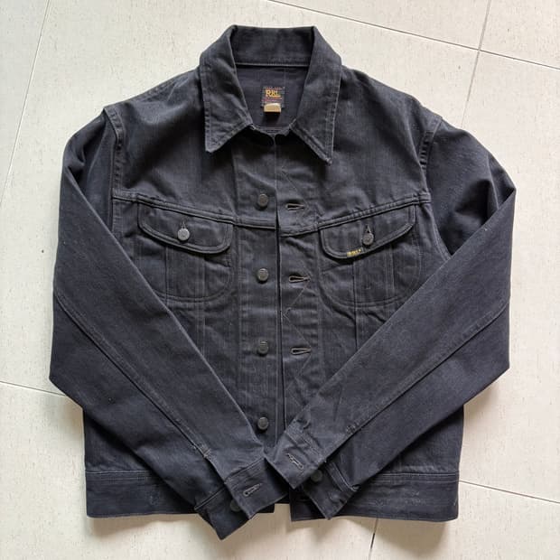 RRL lot271 블랙데님자켓 M