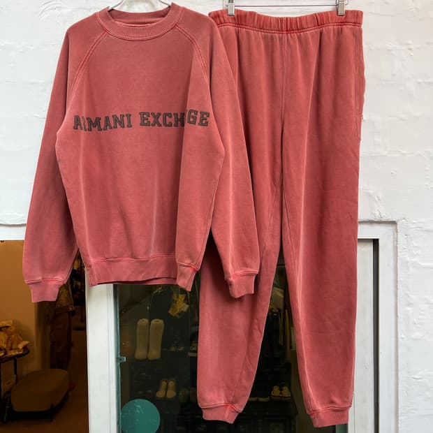 Armani Exchange 스웨트 셔츠&조거팬츠 셋업