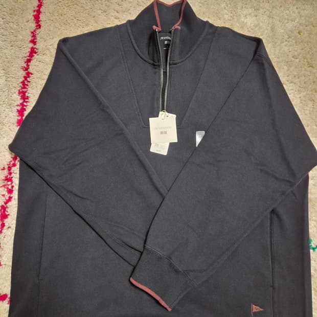 유니클로 jwa 하프집업 블랙 XL 새상품