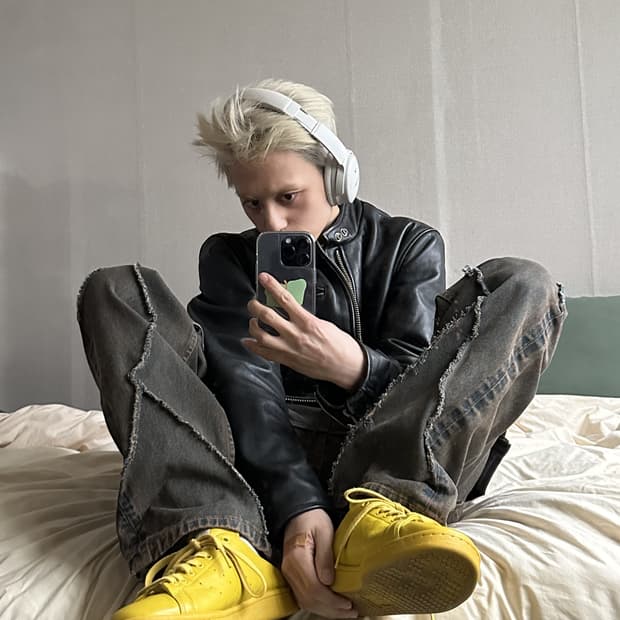 Blue Cross 카우 하이드 레더 바이커 자켓