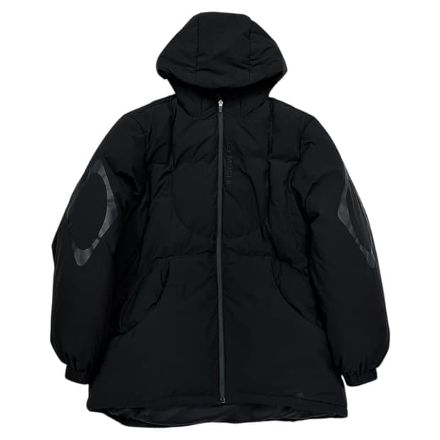 미스치프 롬버스 후디드 다운 패딩 자켓 블랙 M