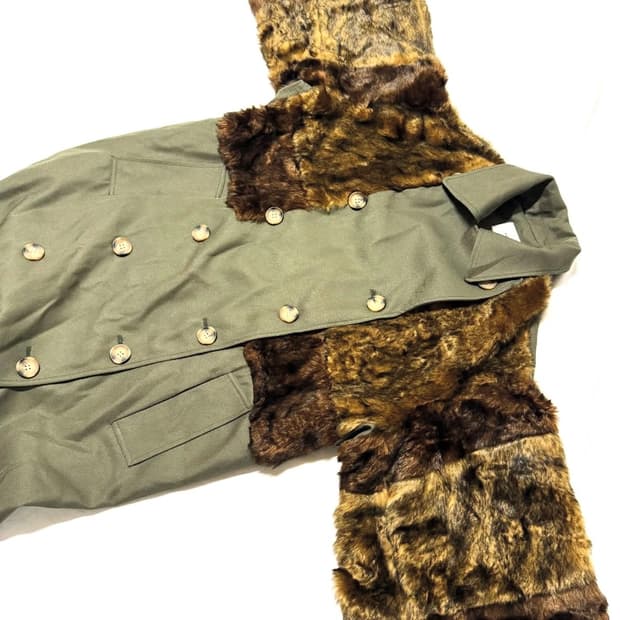 Murua - 퍼 믹스드 트렌치 코트