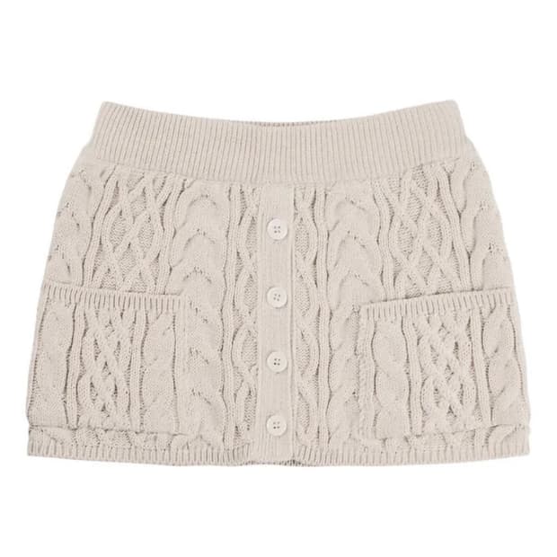 힐다 Dear winter knit skirt [ oatmeal ]