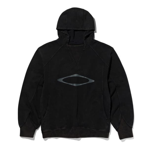 [L] 미스치프 블리치드 풀오버 후드 워시드 블랙