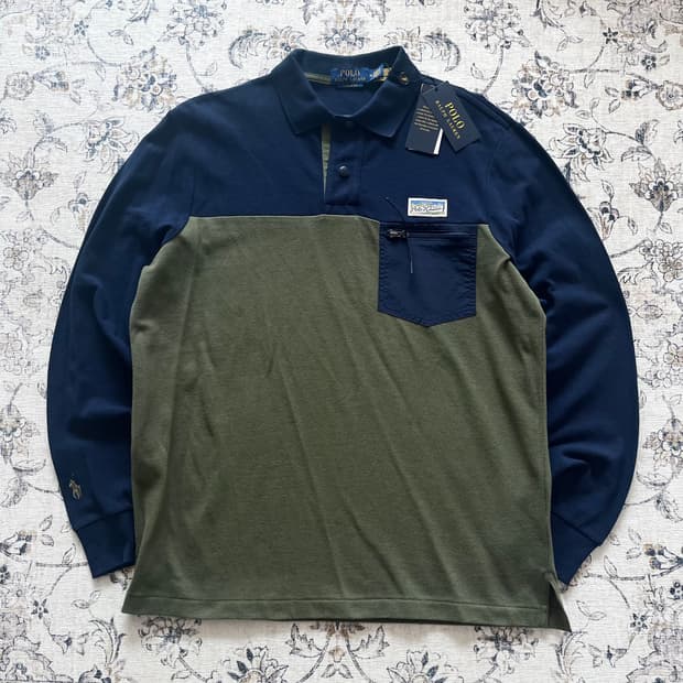 폴로 신형 자수포니 배색 카라티