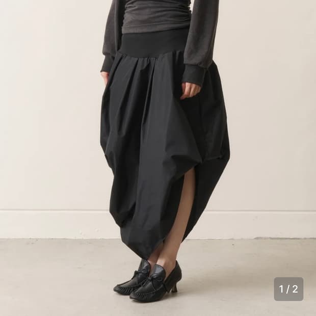 odlyworkshop asymmetric balloon skirt