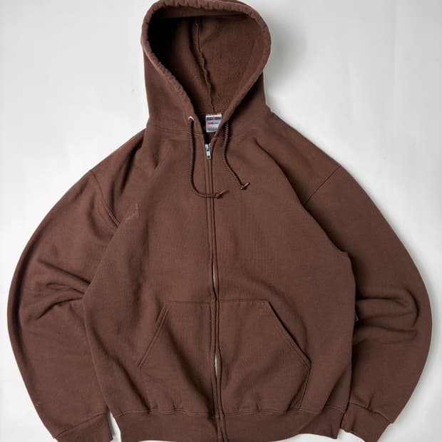 00s Jezees Zip Up Hoodie (brown)