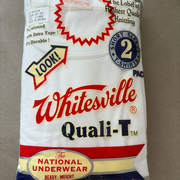 [XL] Whitesville T-shirts 2Pack(화이트,그레이)