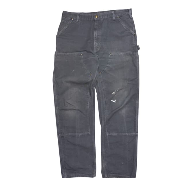 칼하트 b01 그래블 그레이 빈티지 카펜터 더블니 워크팬츠