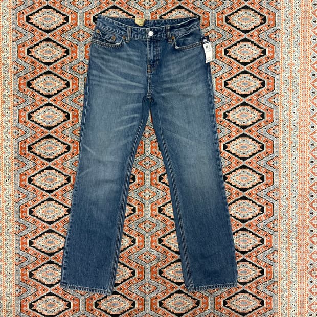 (택있는 새상품) 폴로랄프로렌 중청 데님팬츠 호칭14 여성24