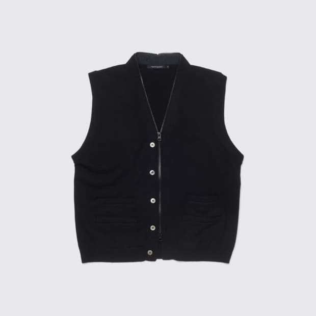 해칭룸 full zip knit vest 4