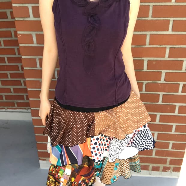 vintage plum pattern sleeveless
